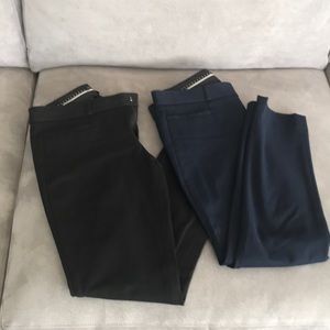 Banana Republic Two (black and Navy) Sloan pants